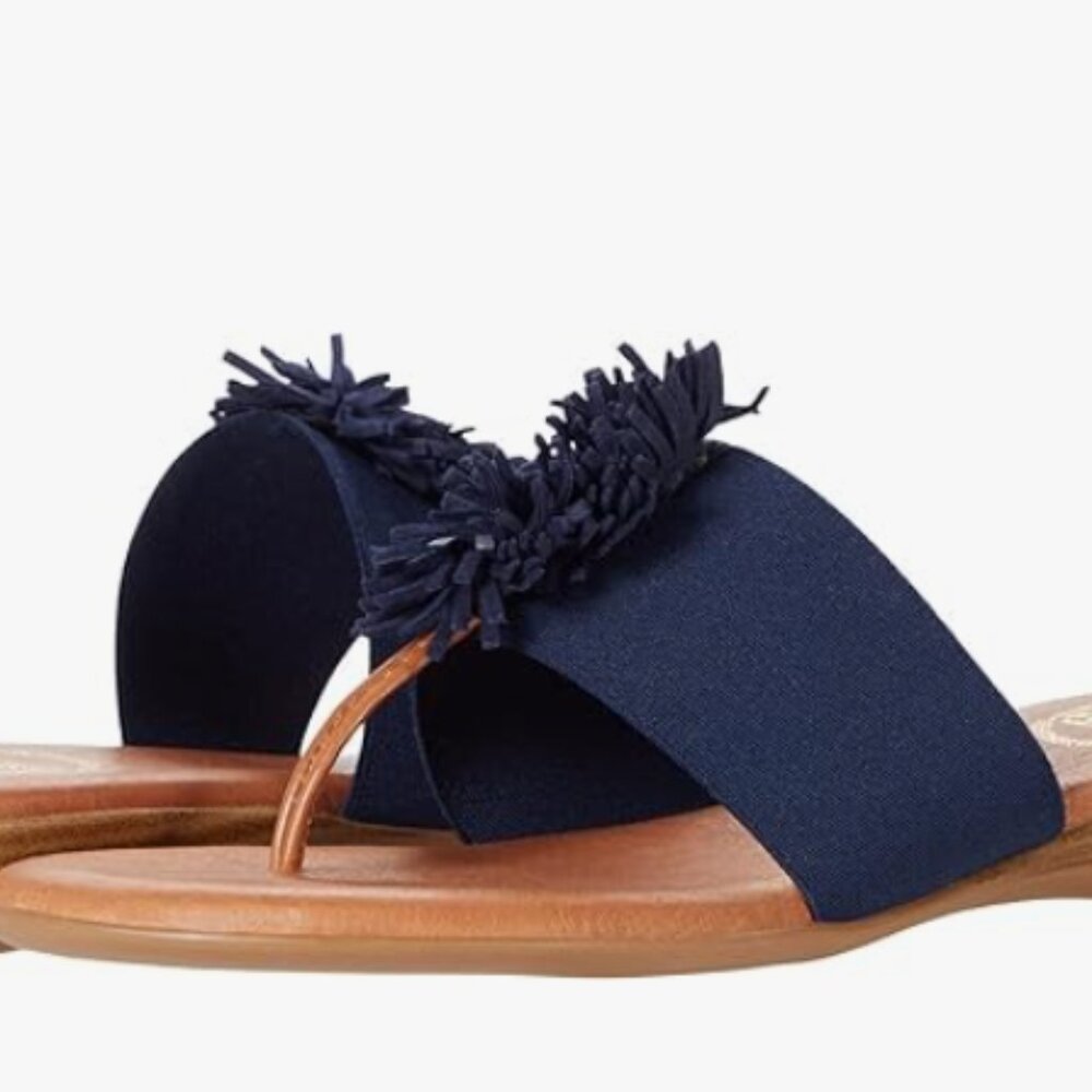 Andre Assous Novalee Sandal Navy Size 6